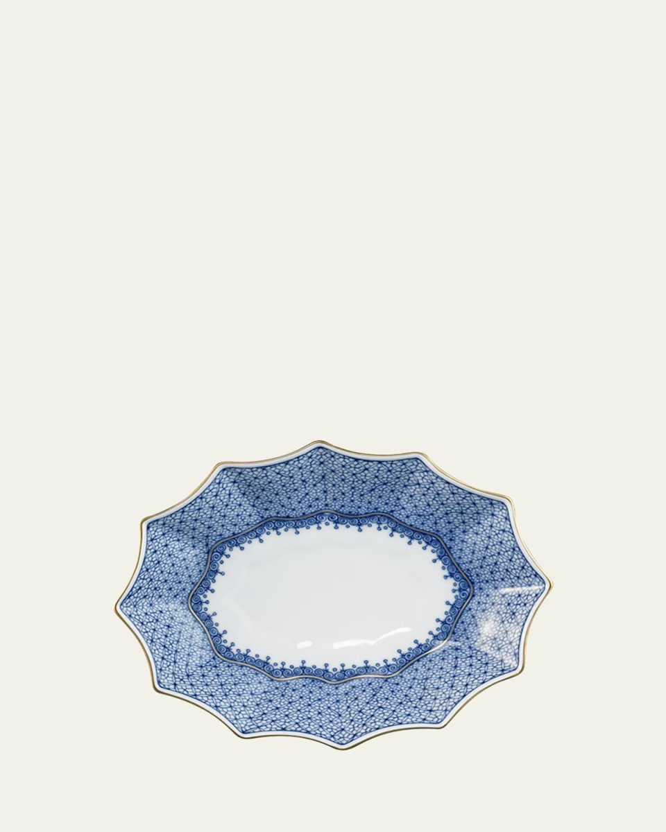 Blue Lace 12-Sided Lobed Small Tray